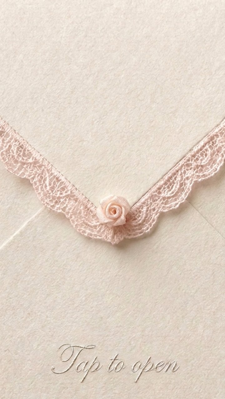 Blush Lace Save the Date template
