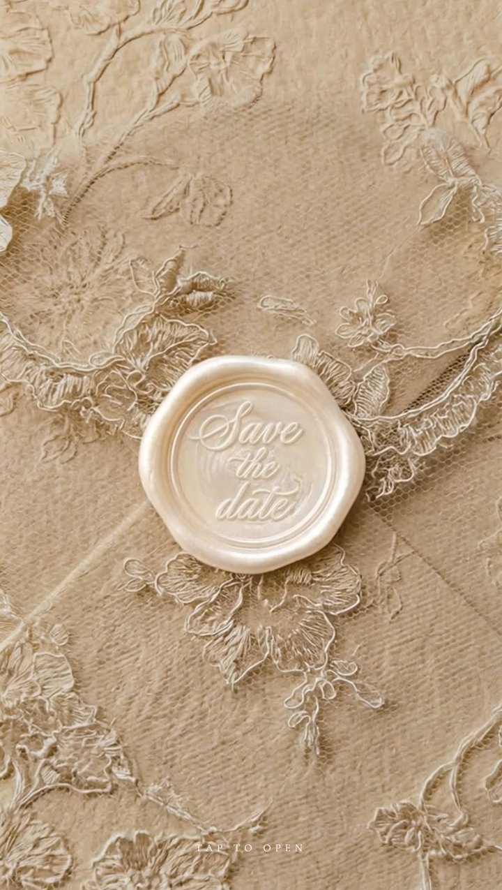 Antique Lace Save the Date template